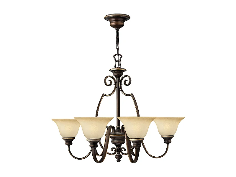 Elstead Cello - Lampadario a 6 luci multibraccio finitura bronzo antico, attacco E27