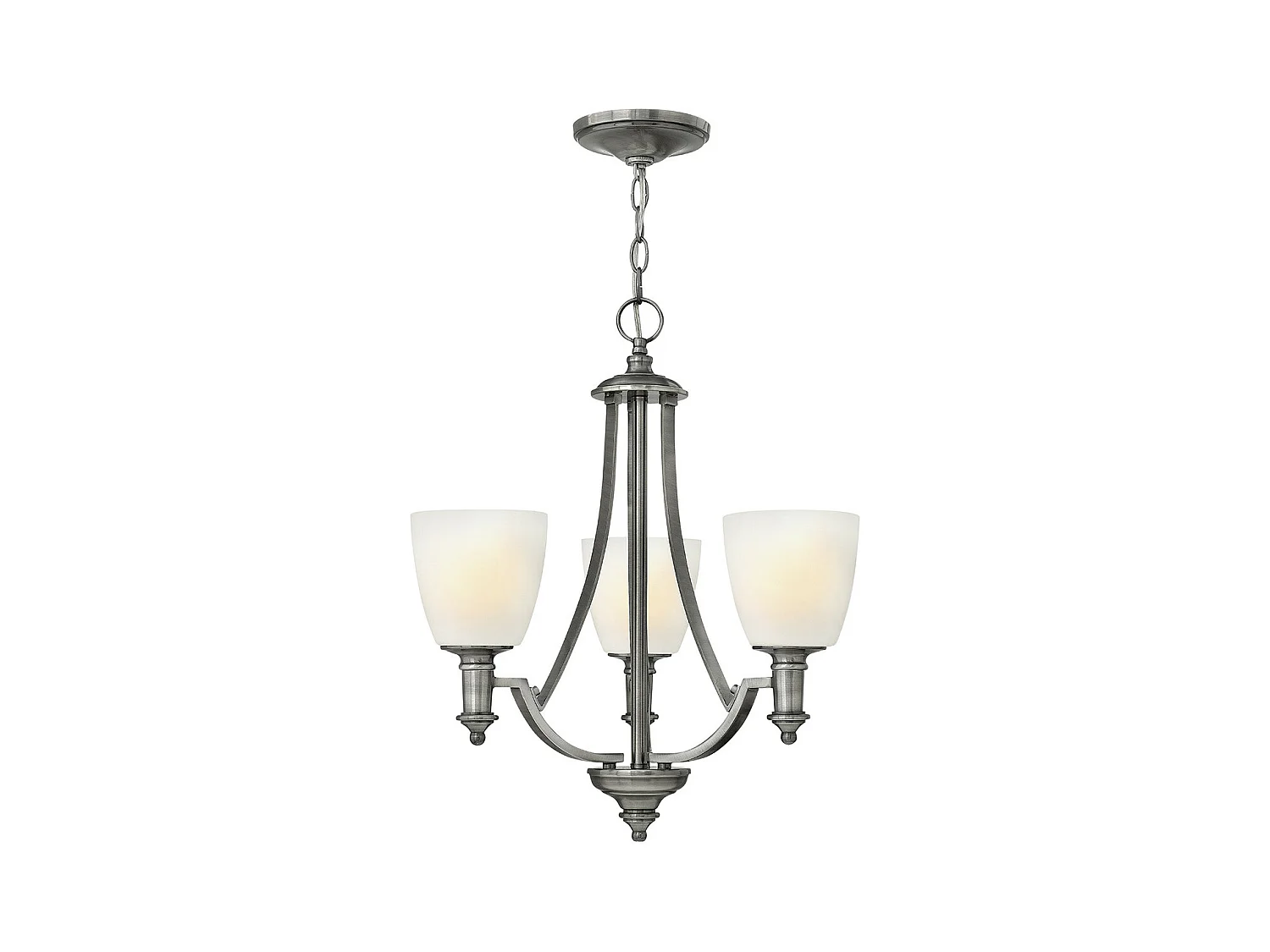Elstead Truman Ljuskrona med flera armar 3 ljus antik nickelfinish, E27