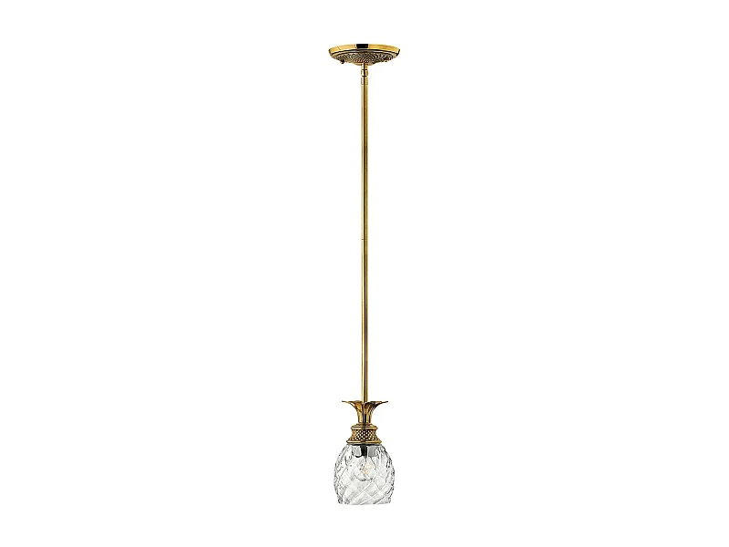 Plantation Hinkley 1 Luce Sospensione Ottone Brunito