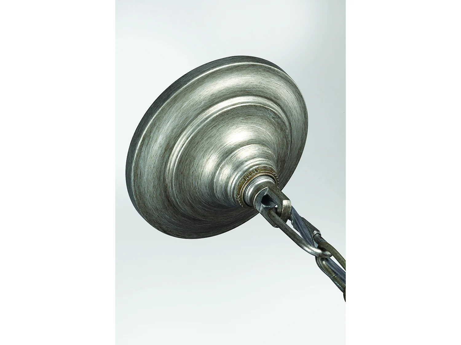 Elstead Dewitt - Kronleuchter 3 licht Silver Finish, E14