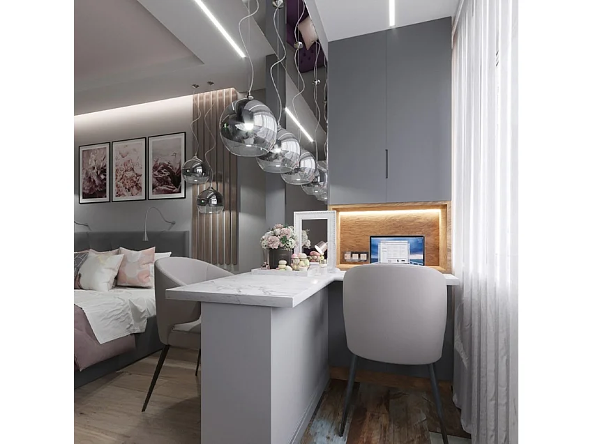 Fermi Dome Deckenpendelleuchte Nickel & Kristall, 1 Licht, E27