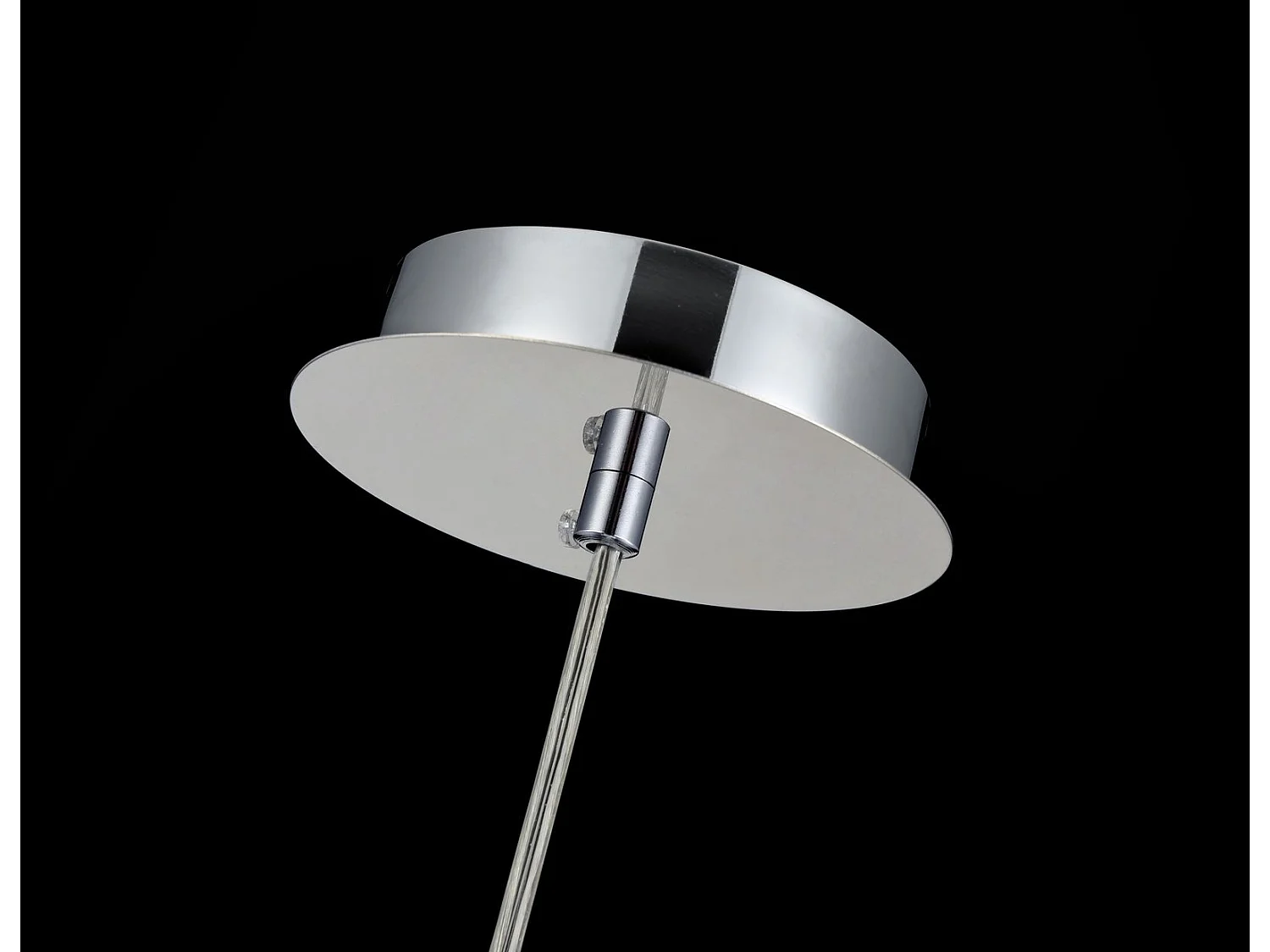 Fermi Dome Deckenpendelleuchte Nickel & Kristall, 1 Licht, E27