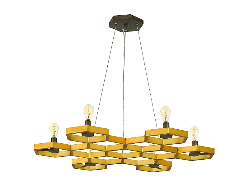 Elstead Moxie - 6 Licht Decke Anhänger Kronleuchter Gold, E14