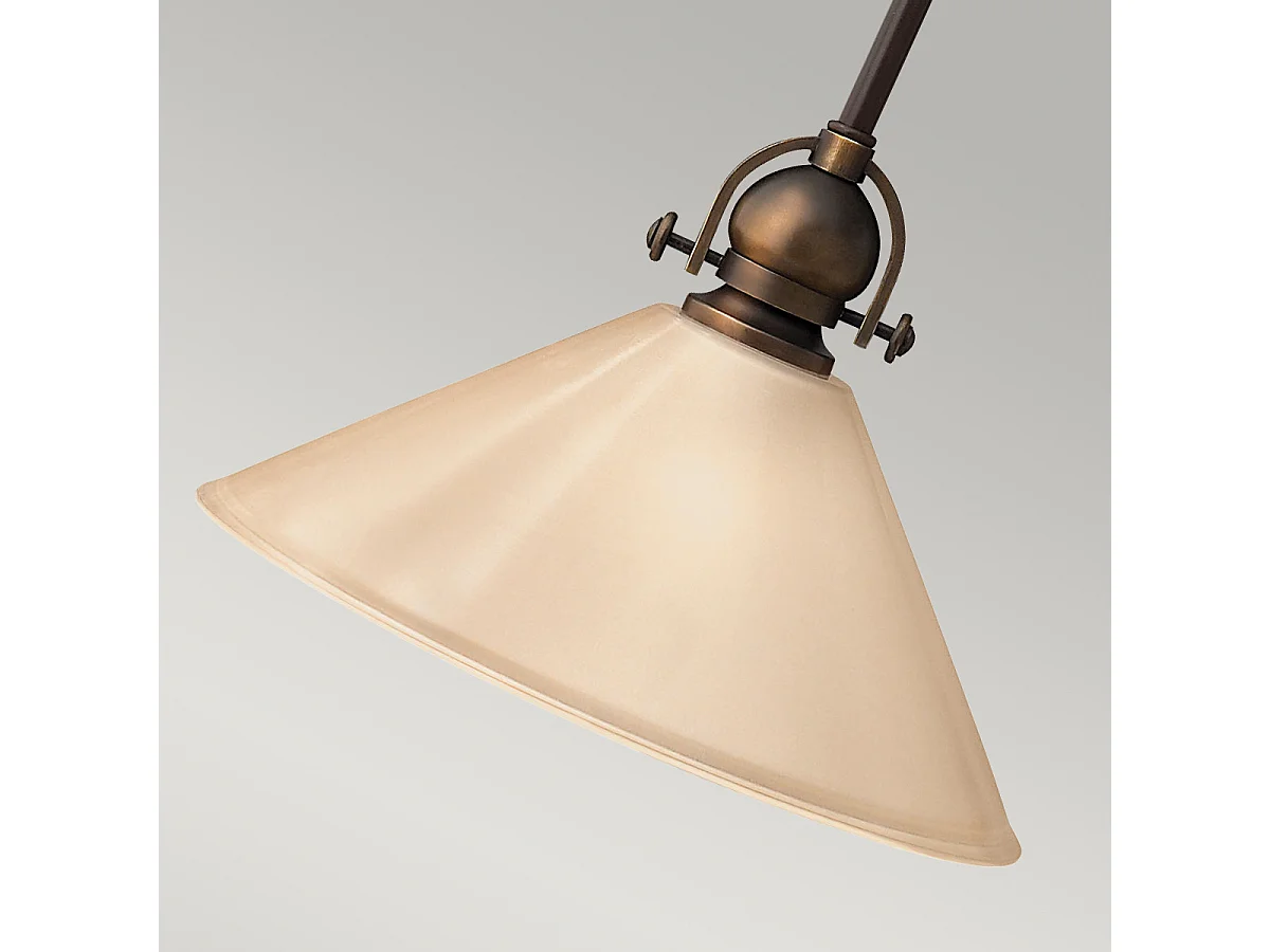 Elstead Mayflower 1 Light Dome Tak Mini Pendel Olde Bronze, E27