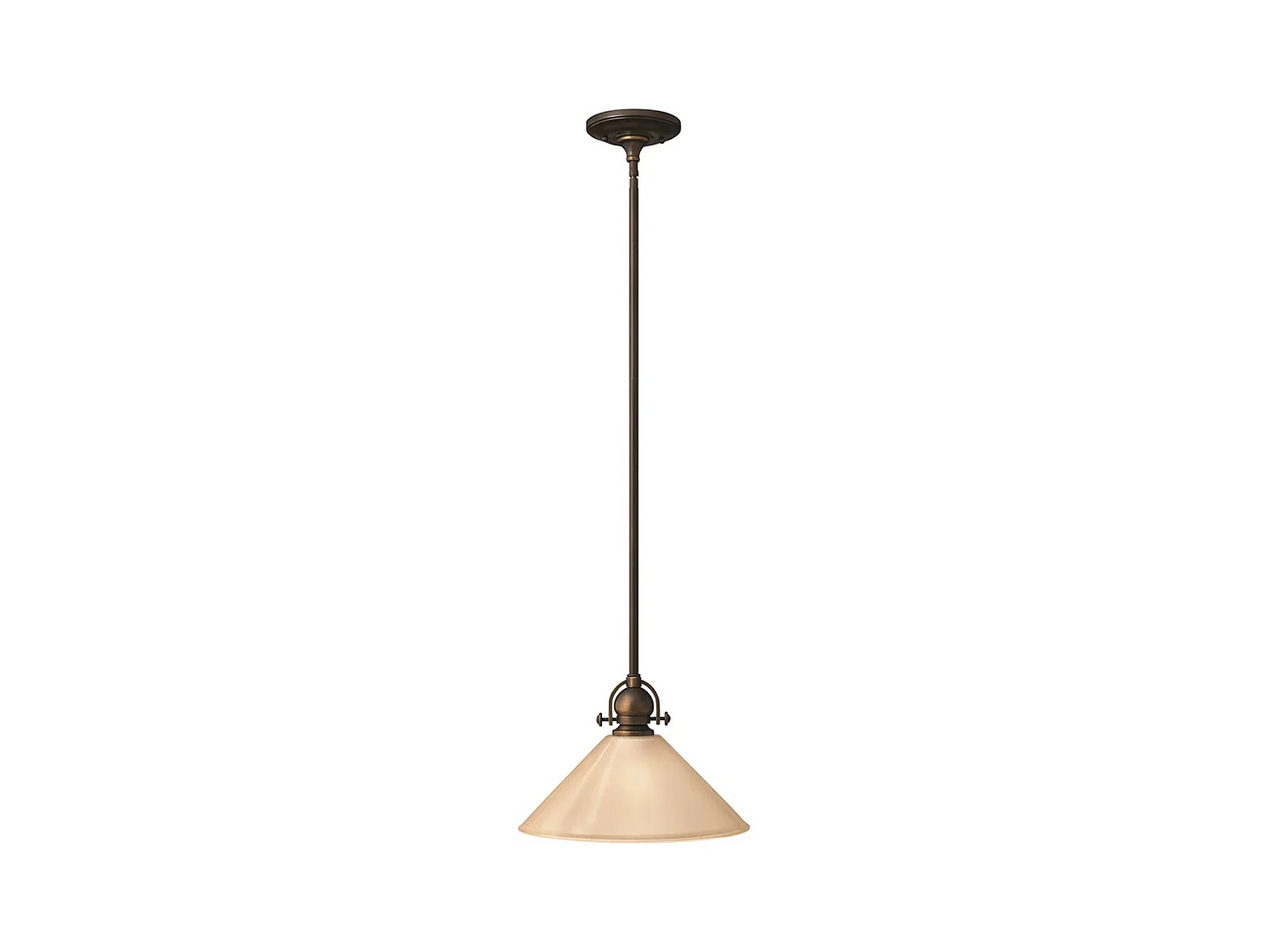 Elstead Mayflower - 1 licht Dome Decke Mini Anhänger Olde Bronze, E27