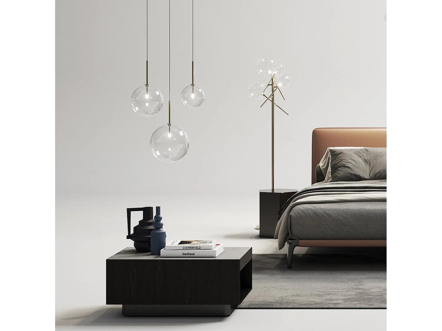 Ideal Lux EQUINOXE Plafonnier suspendu en forme de globe de 25 cm avec abat-jour en ambre