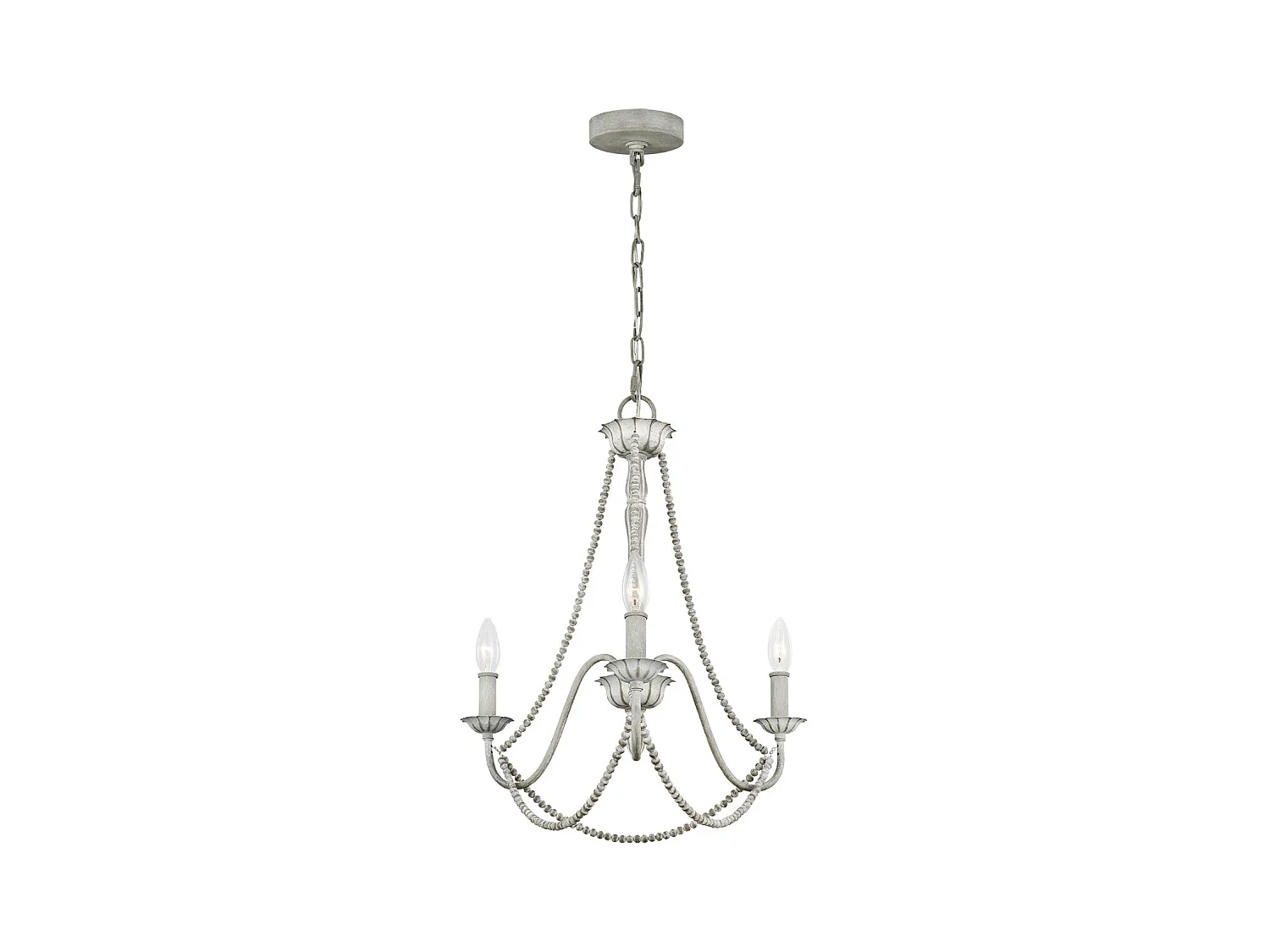 Maryville Lampadario Feiss 3 Luci Washed Grey