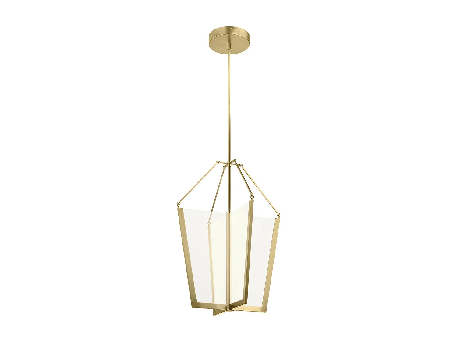 Elstead Kichler Calters Integrierte LED-Pendel-Deckenleuchte Champagnergold, 3000K