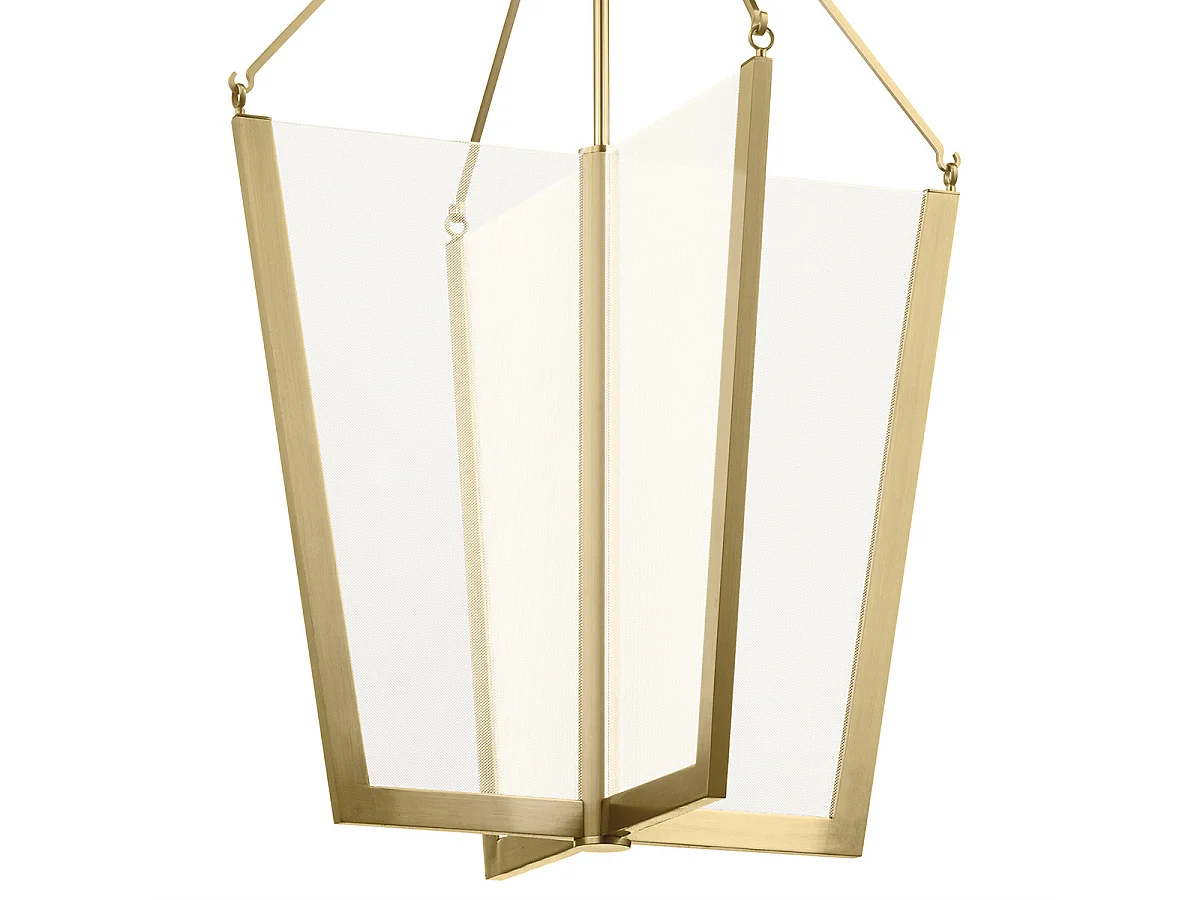 Elstead Kichler Calters Integrierte LED-Pendel-Deckenleuchte Champagnergold, 3000K