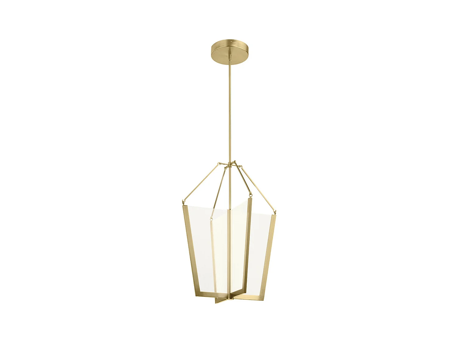 Elstead Kichler Calters Plafonnier LED intégré Champagne Gold, 3000K