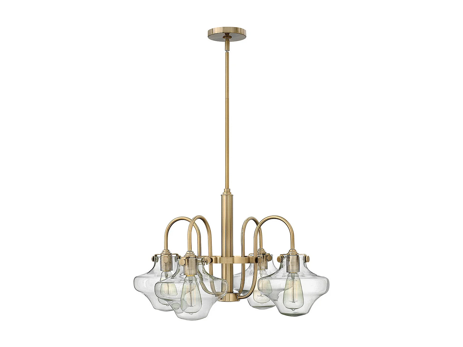 Elstead Congress Multi Arm ljuskrona Borstad Caramel Finish, E27