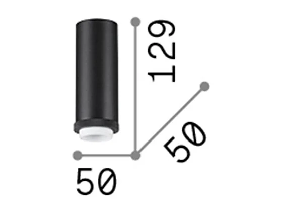 Ideal Lux MIX Rundes Aufbau-Abwärtsstrahler Weiß