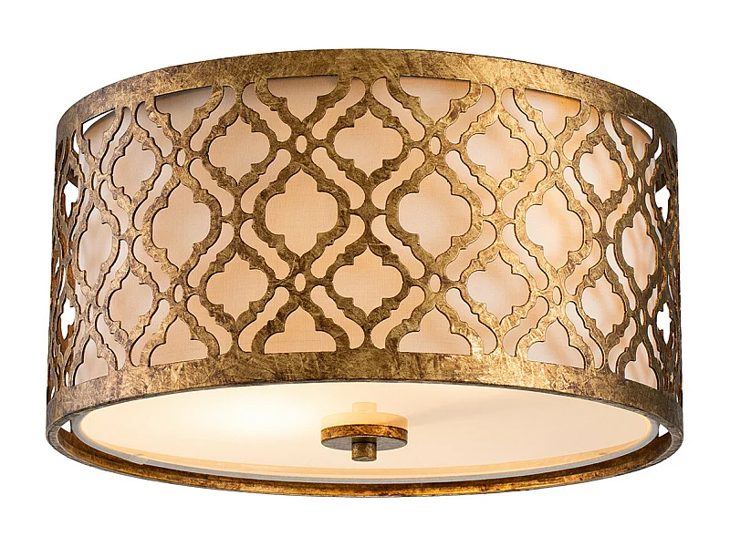 Elstead Arabella - 2 leichte Unterputz-Deckenleuchte Gold, E27