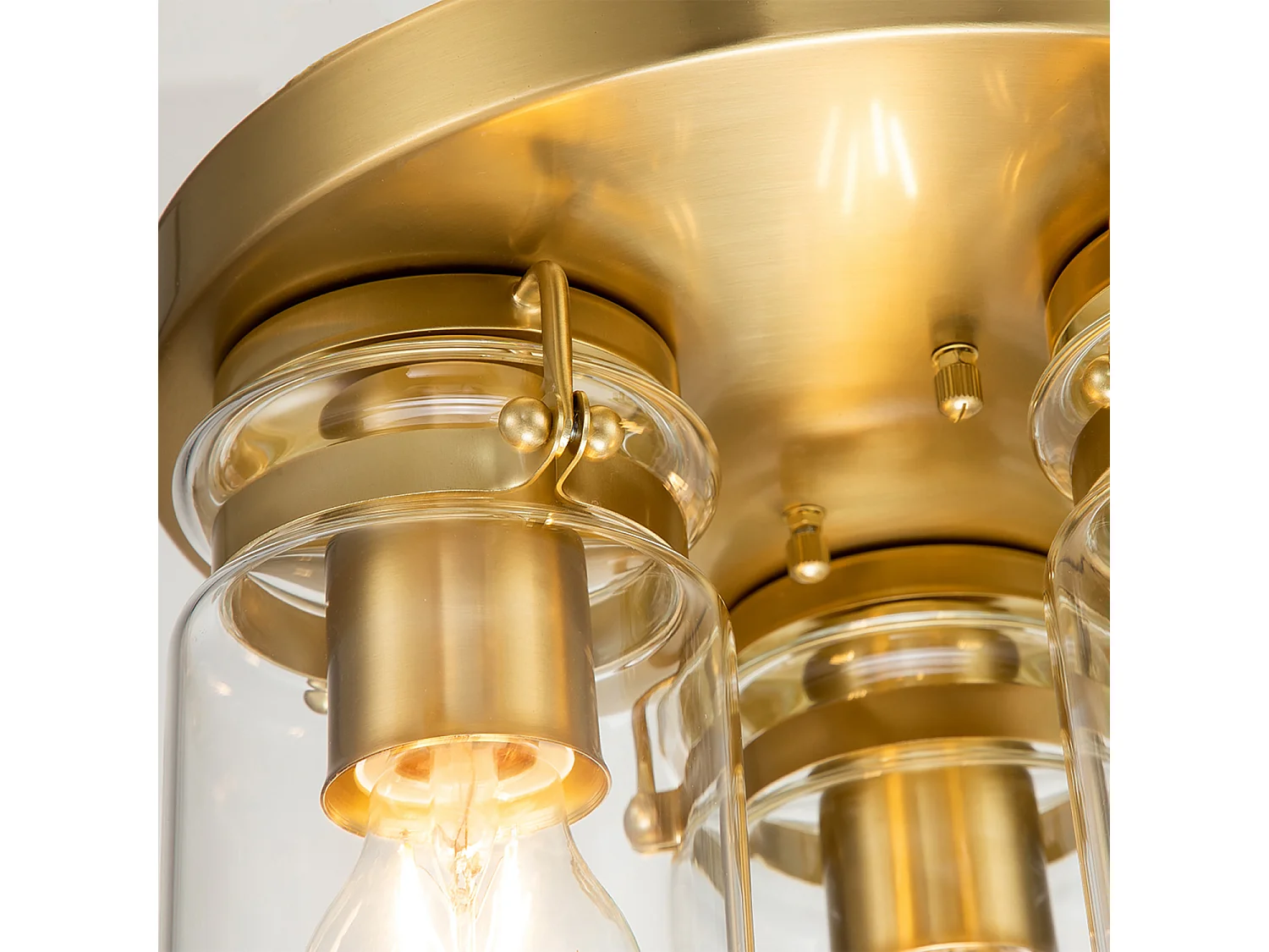 Elstead Kichler Brinley Skärm Cluster Takljus Borstad mässing