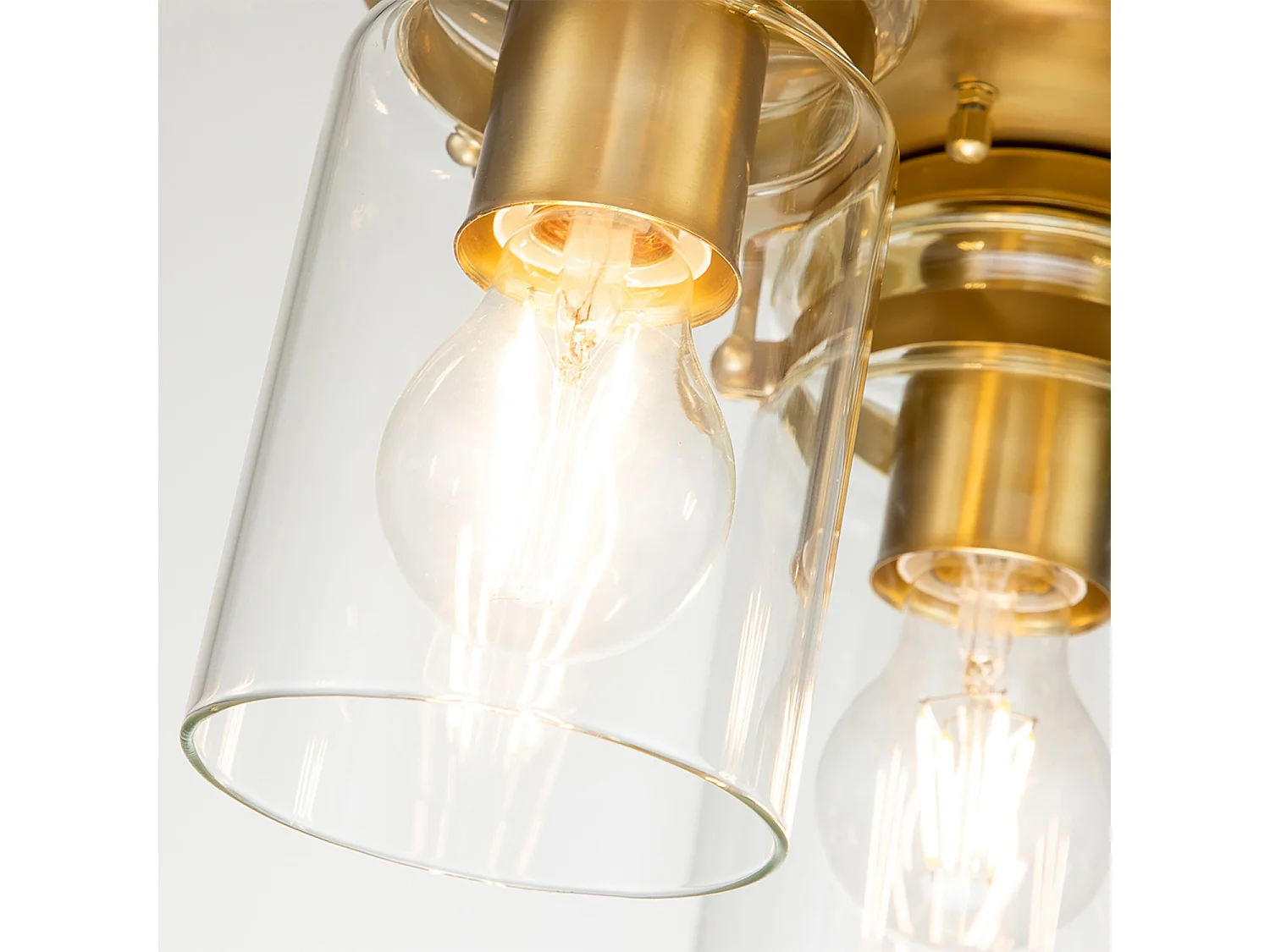 Elstead Kichler Brinley Skärm Cluster Takljus Borstad mässing