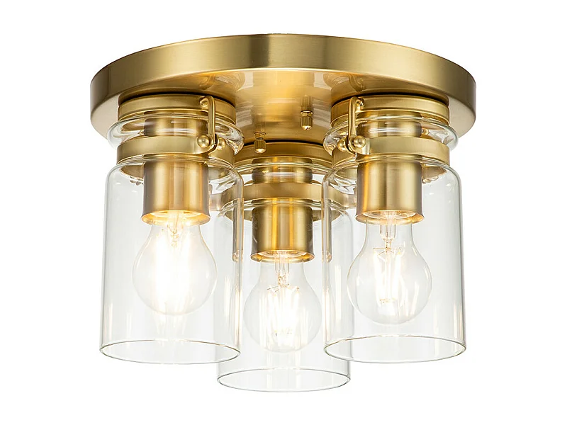 Elstead Kichler Brinley Shade Cluster Lampada da soffitto in ottone spazzolato