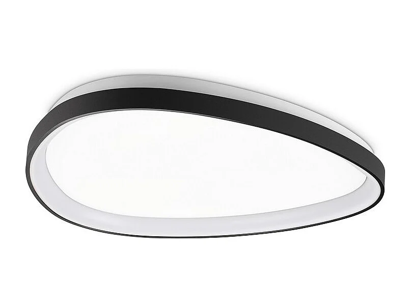 Ideal Lux GEMINI 61cm Zintegrowana lampa sufitowa LED półpłaska, czarna, 2700K