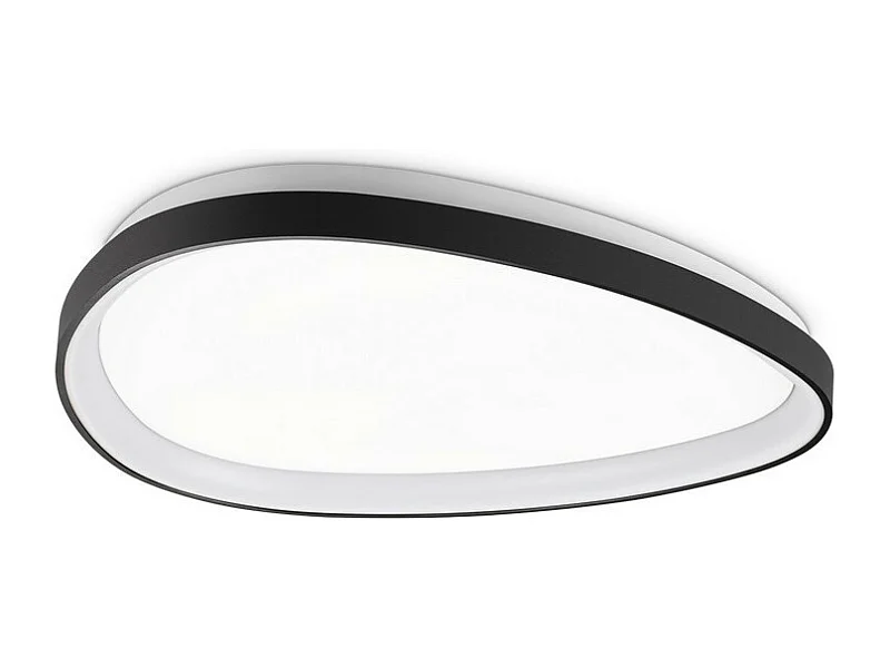 Ideal Lux GEMINI 61cm Zintegrowana lampa sufitowa LED półpłaska, czarna, 2700K