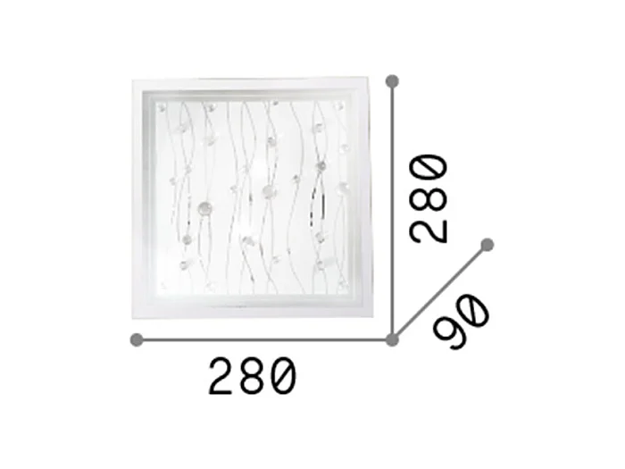 Ideal Lux Ocean - 2 licht Small Deckeneinbauleuchte Mehrfarbig, E27