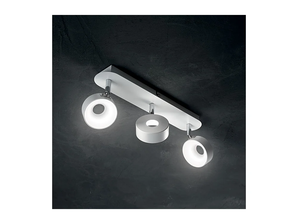 Ideal Lux Oby - LED 3 Licht Deckenleuchte Weiß