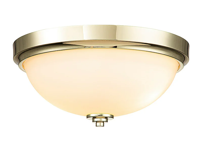 Elstead Feiss Malibu Plafonnier semi-encastré Bowl laiton poli, IP44