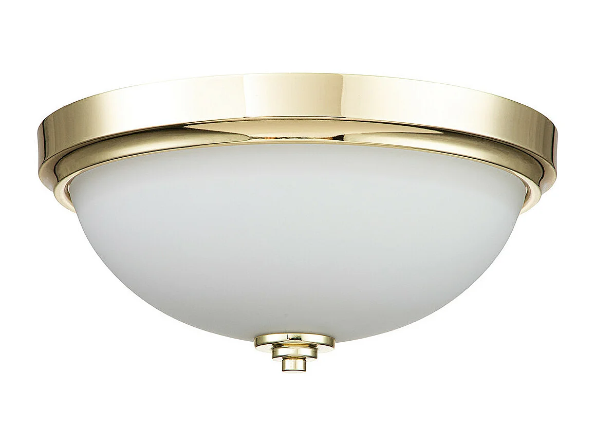 Elstead Feiss Malibu Lampada da soffitto semi-incasso Bowl Ottone lucido, IP44