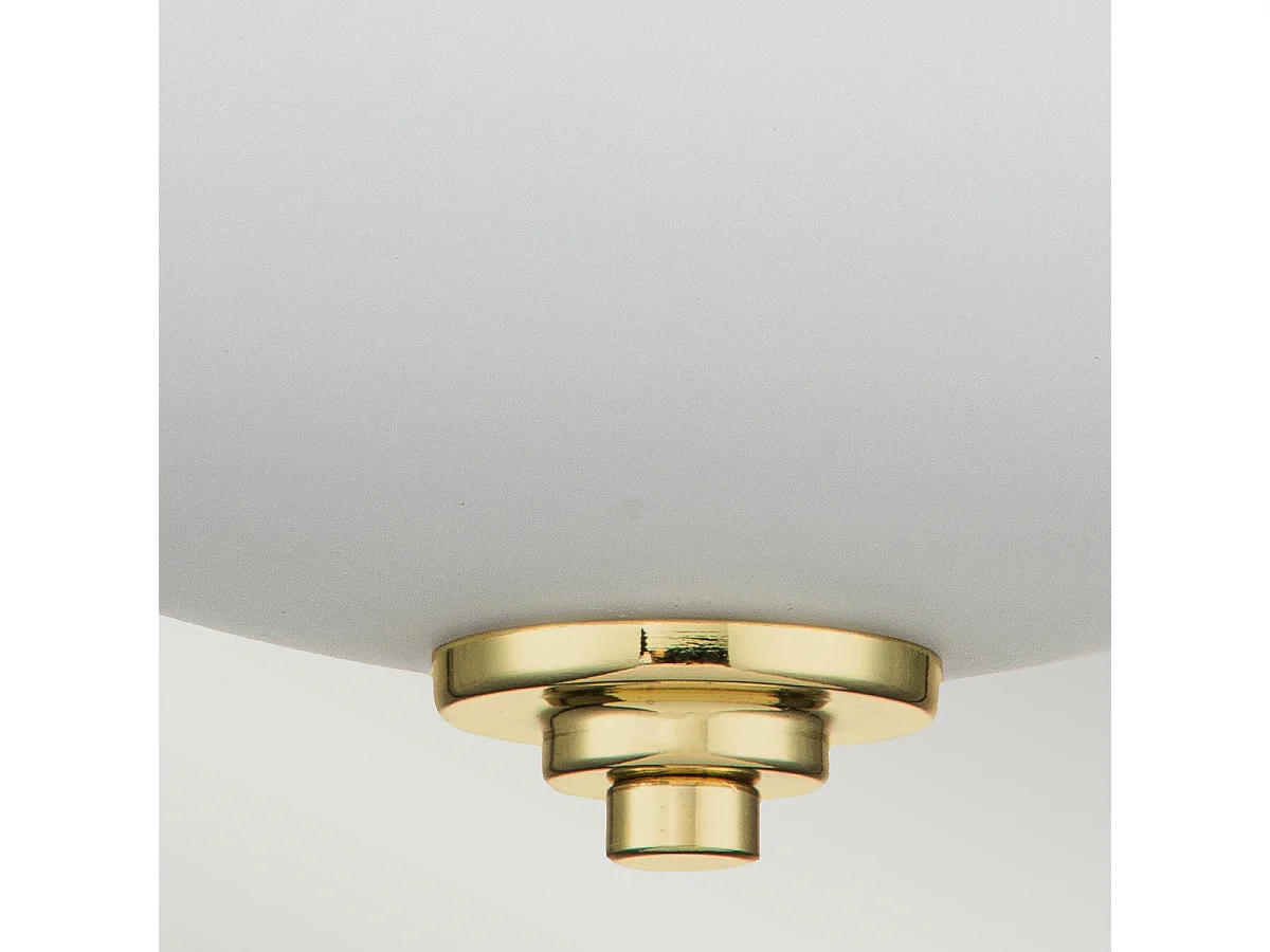 Elstead Feiss Malibu Bowl Semi-Flush Deckenleuchte Messing poliert, IP44