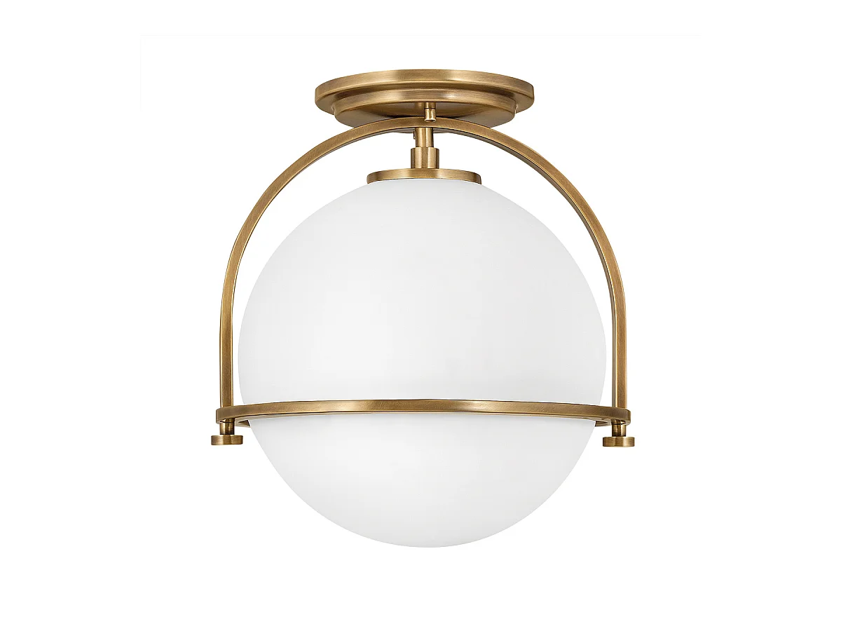 Elstead Hinkley Somerset Globe Deckenleuchte Heritage Messing