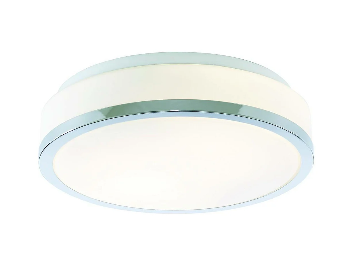 Searchlight Discs - Bagno Flush 2 Luci Soffitto Cromo, Opale IP44, E27