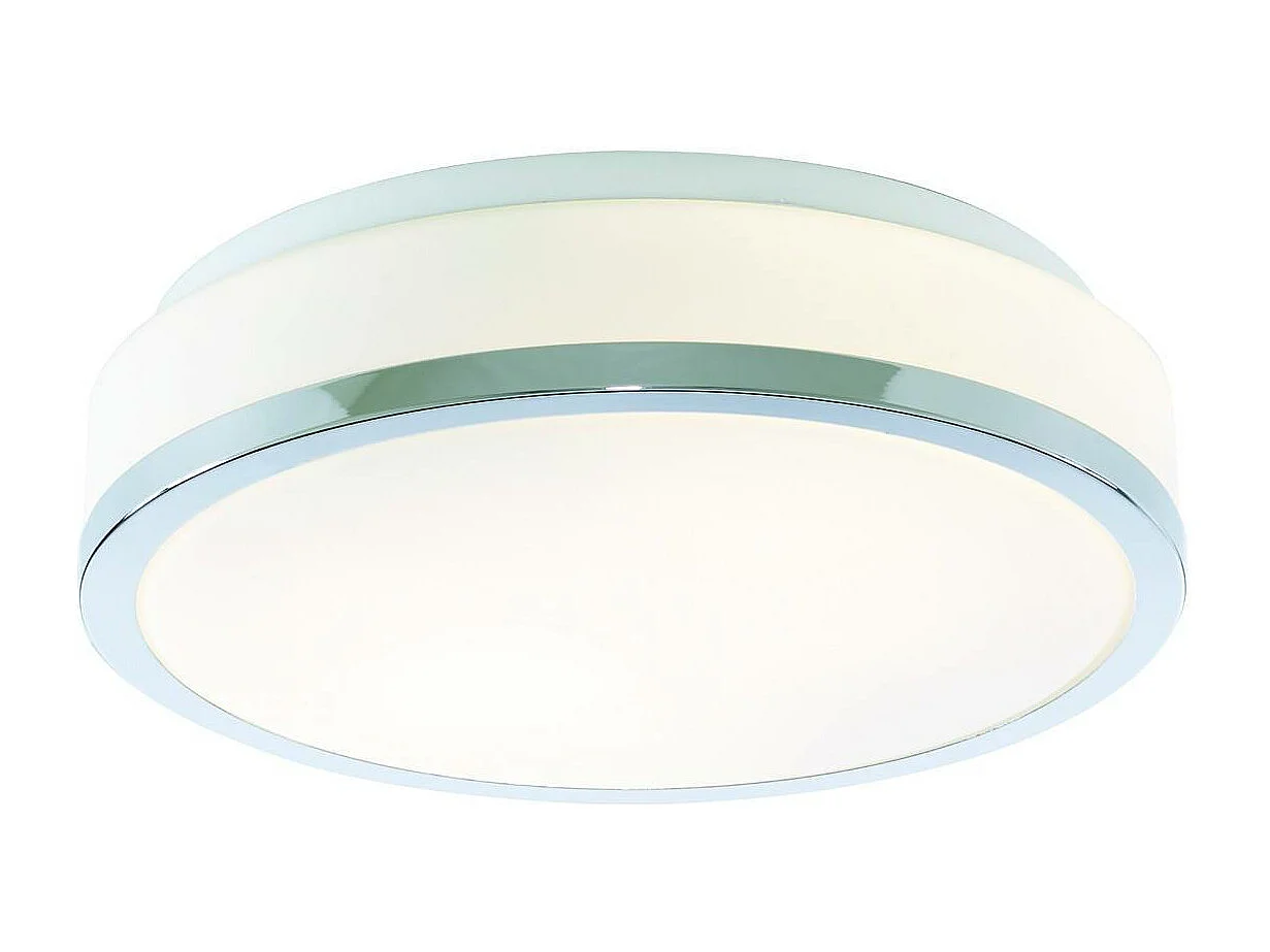 Searchlicht Discs - Badezimmer Flush 2 Lichtdecke Chrom, Opal IP44, E27