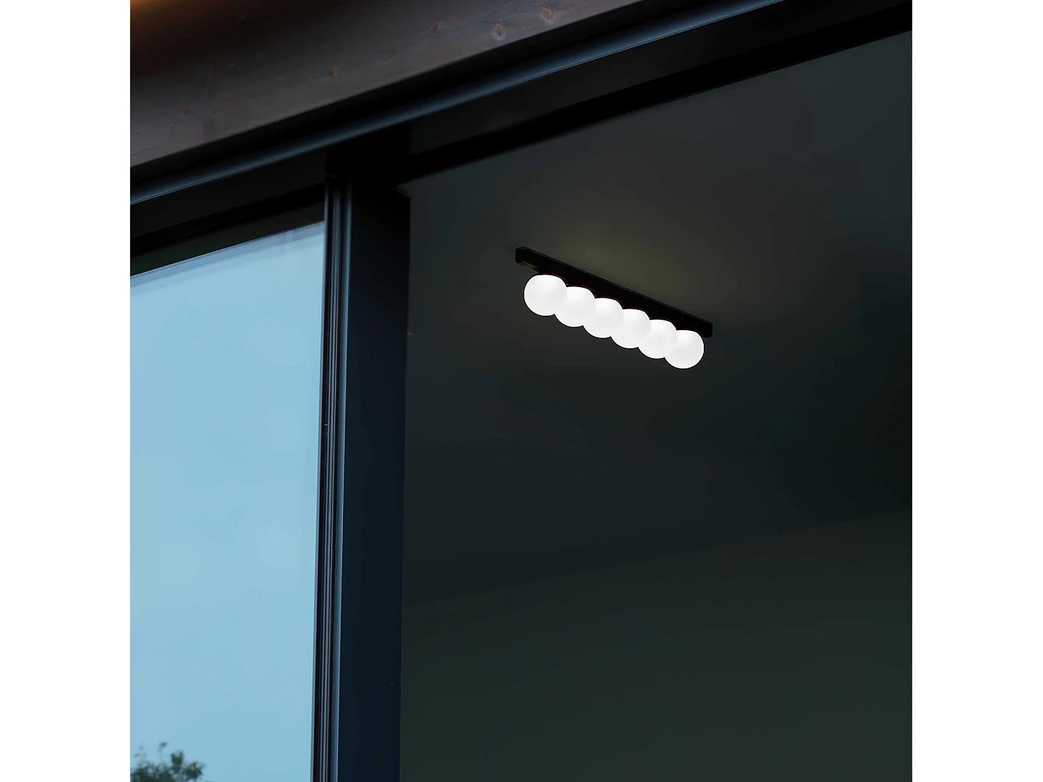 Ideal Lux PING PONG Plafón Globo 4 Luces Negro 1000Lm 3000K