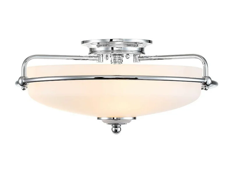 Elstead Quoizel Griffin Skål Semi Flush Taklampa Polerad Krom