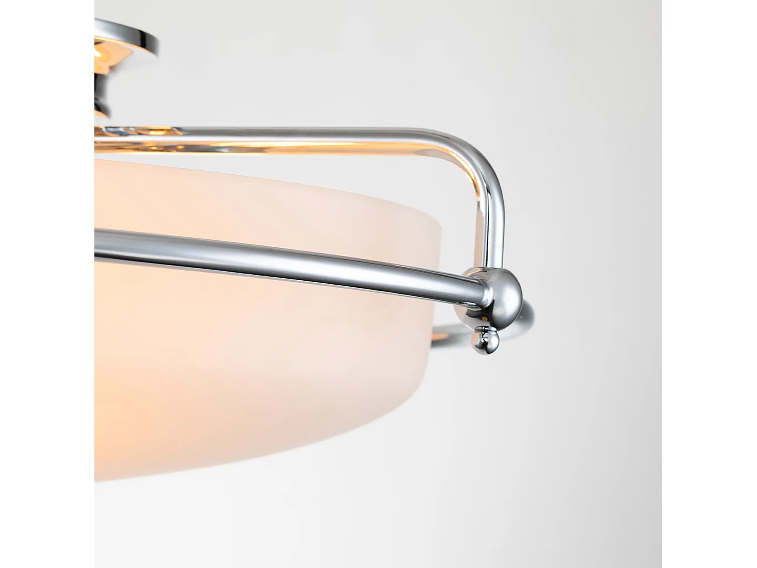 Elstead Quoizel Griffin Skål Semi Flush Taklampa Polerad Krom