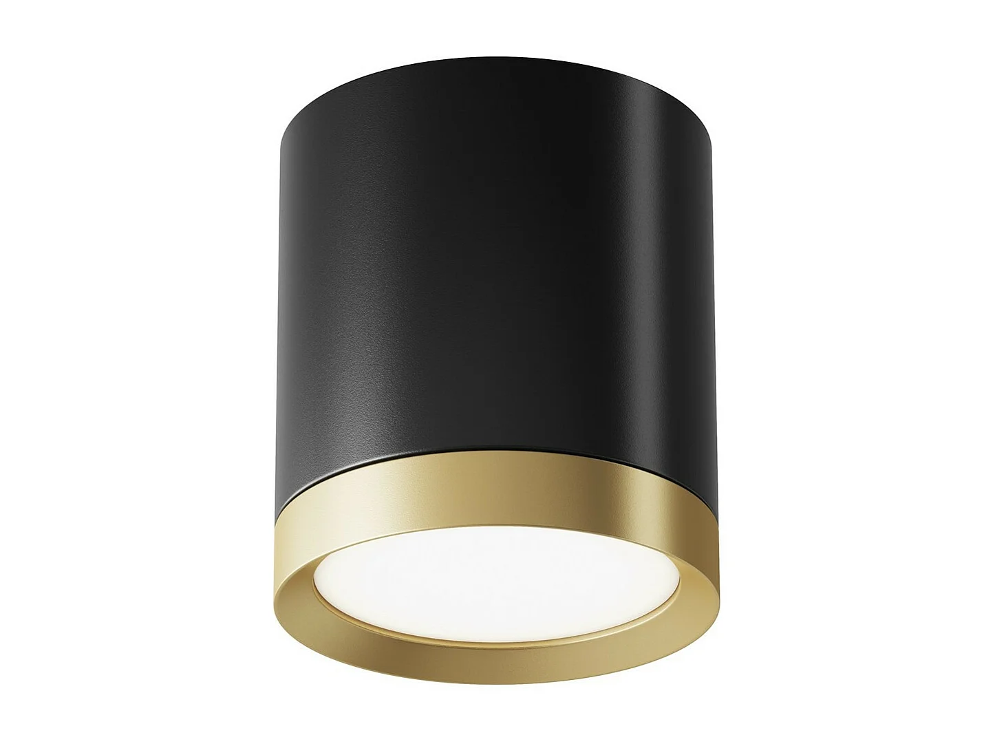 Maytoni Hoop Downlight de Superficie Negro, Dorado, 9.6cm, GX53