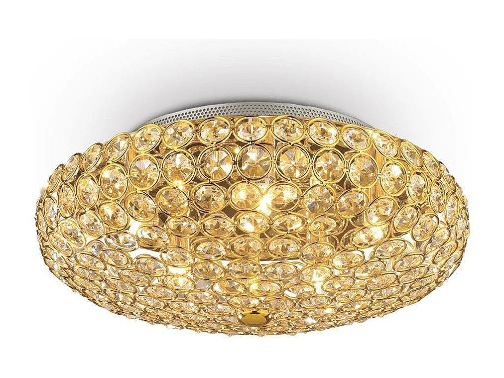 Ideal Lux King - Lámpara de techo de 5 luces Dorada