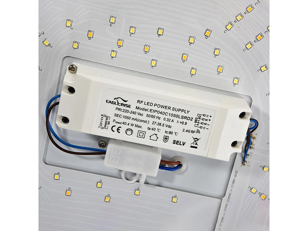 Crystallize Plafón empotrado LED integrado Blanco