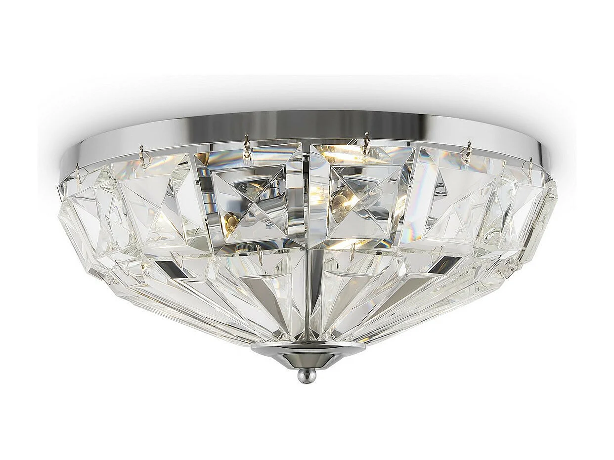 Maytoni Facet Plafonnier classique 4 lumières chrome E14