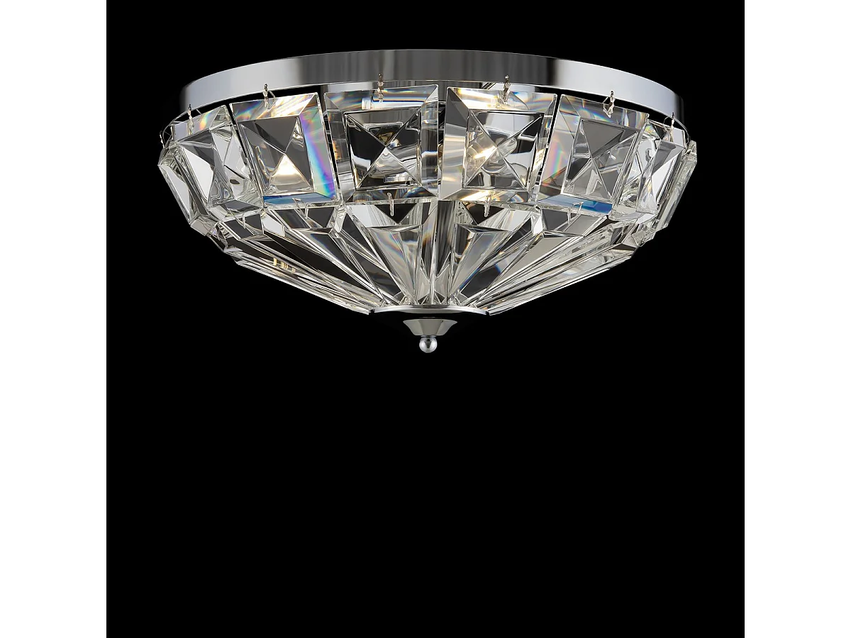 Maytoni Facet Plafonnier classique 4 lumières chrome E14