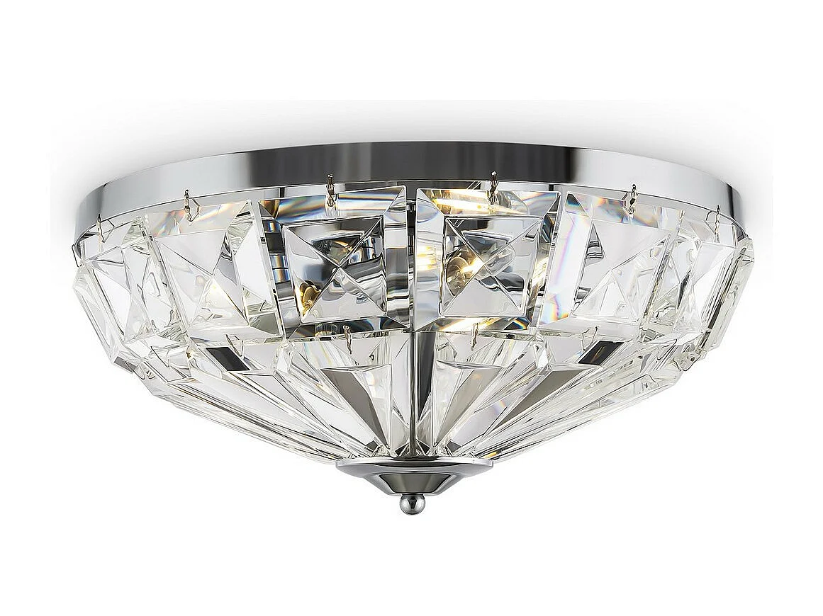 Maytoni Facet Plafonnier classique 4 lumières chrome E14