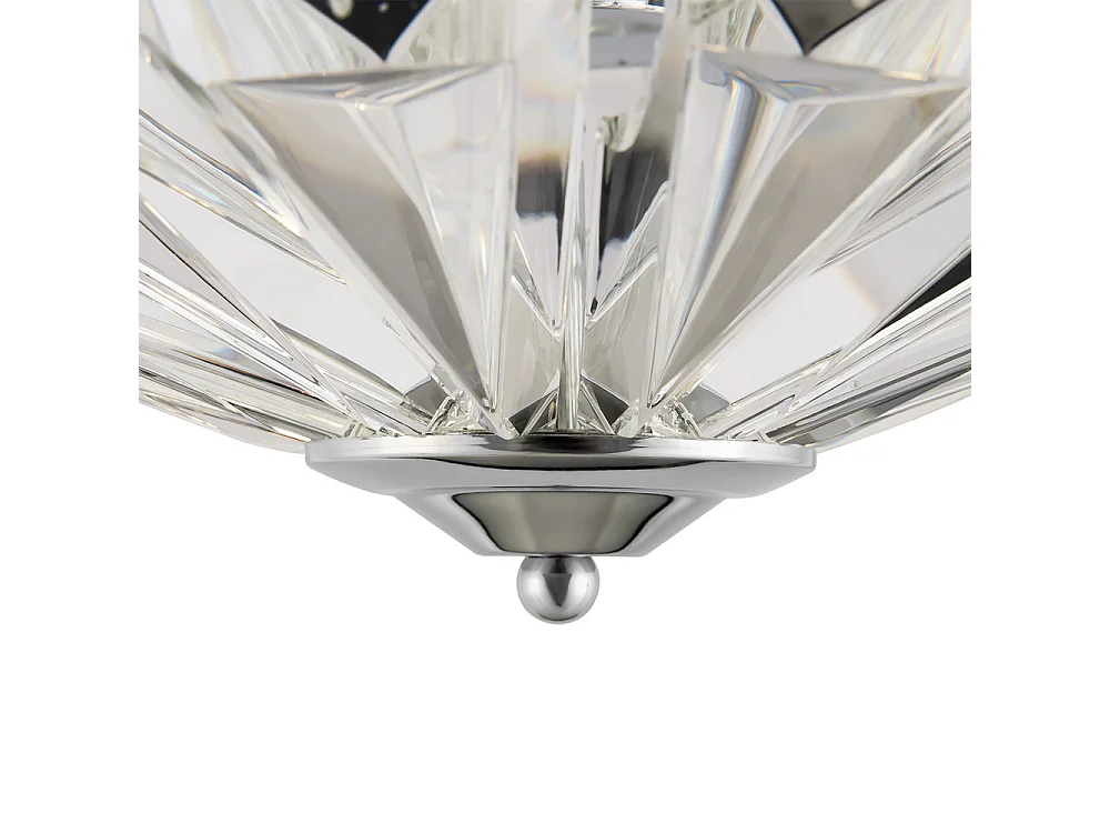 Maytoni Facet Plafonnier classique 4 lumières chrome E14