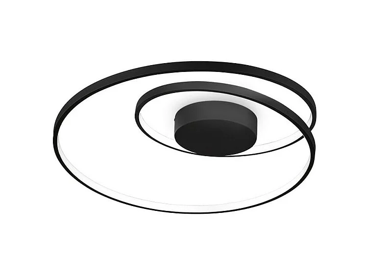 Ideal Lux OZ Plafoniera semi-incasso LED integrata Nero 2700K