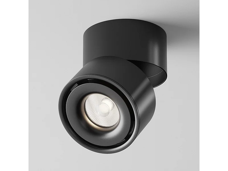 Maytoni Yin Downlight dimmerabile montato su superficie nero 4000K