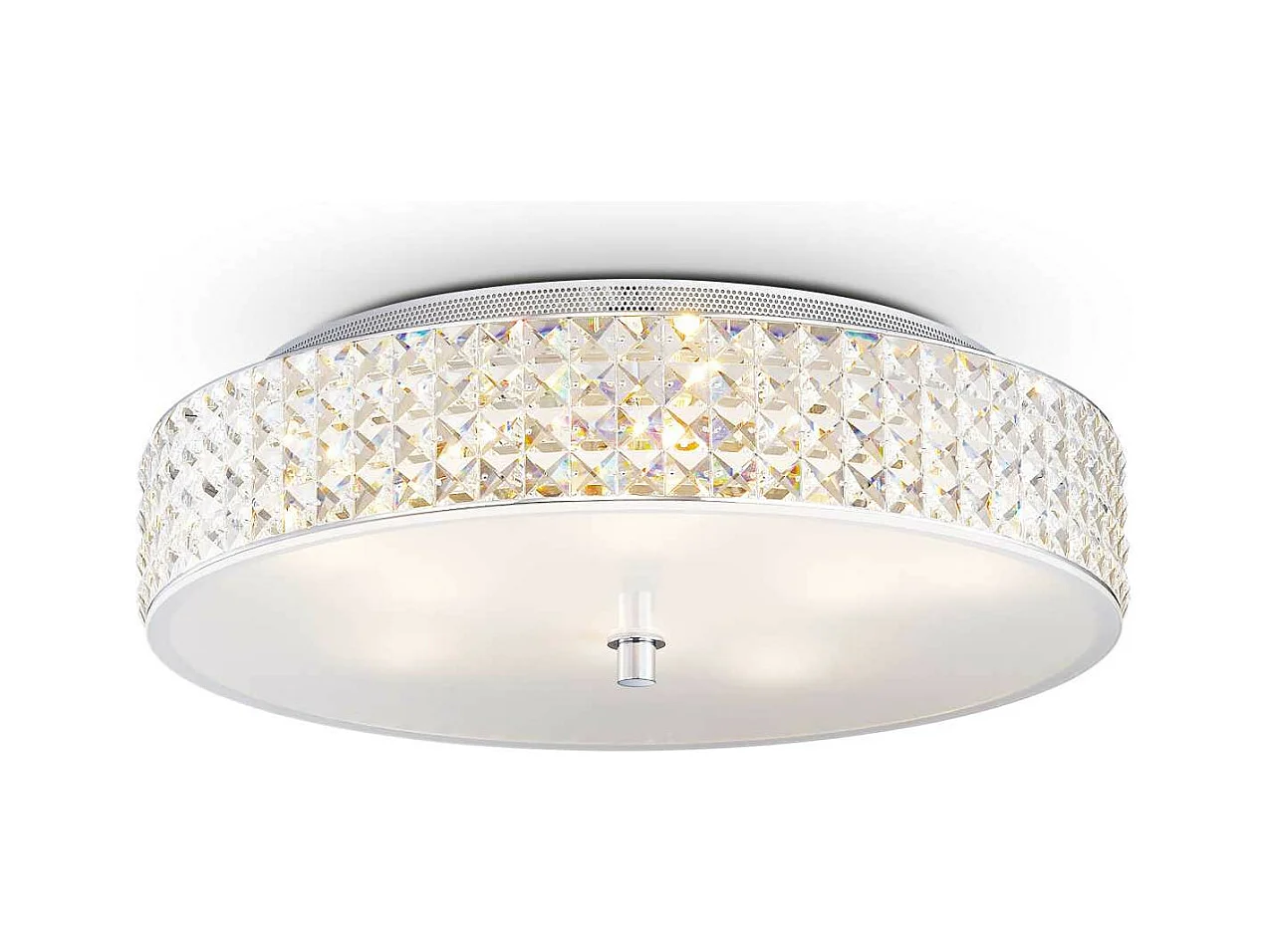 Ideal Lux Roma Grand plafonnier à 9 ampoules au fini chrome, G9