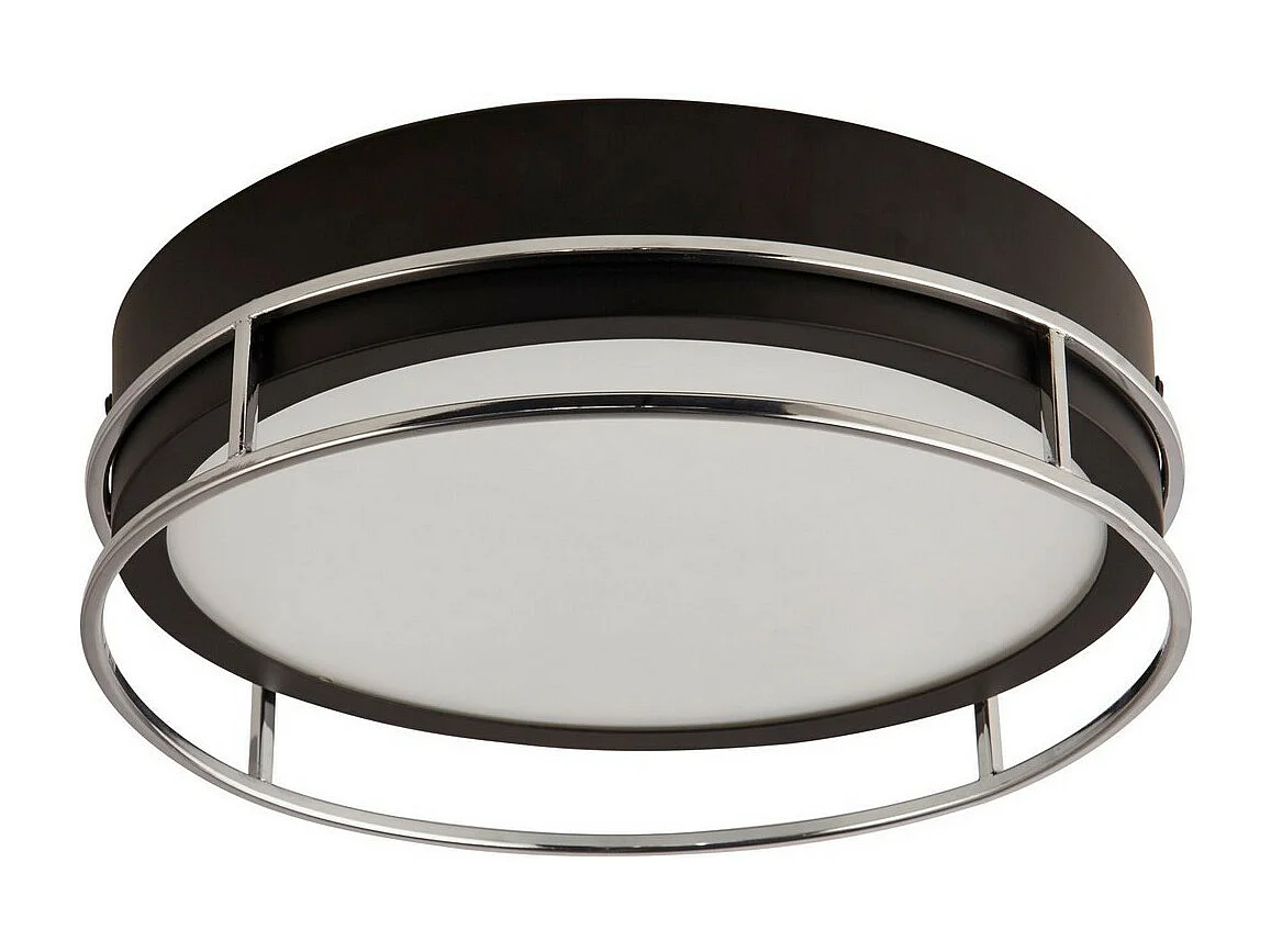 Searchlight Pheonix Phoenix 2 luci a filo nero, cromo, vetro smerigliato