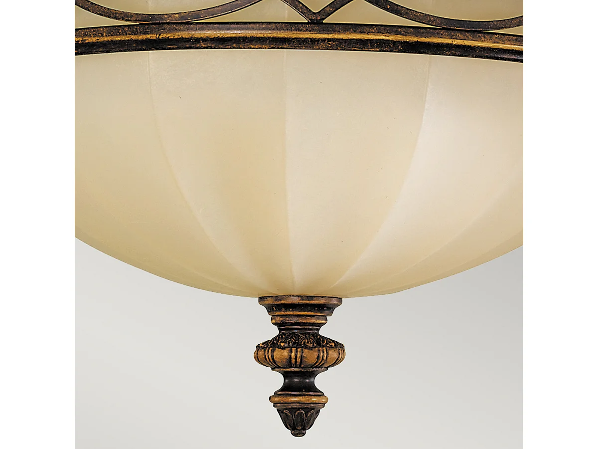 Elstead Drawing Room 3 Ljus Spoltak Ljus Valnöt, E27