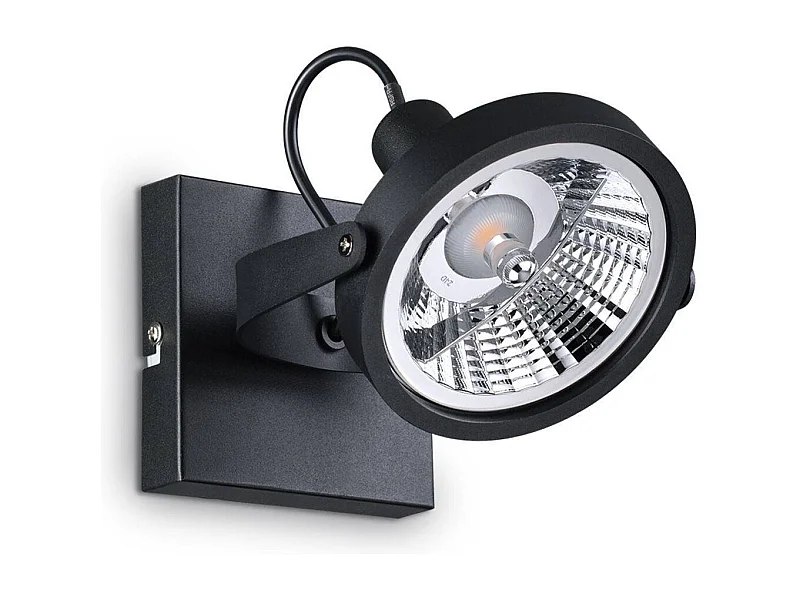 Ideal Lux Glim - 1 Licht Deckenleuchte Schwarz