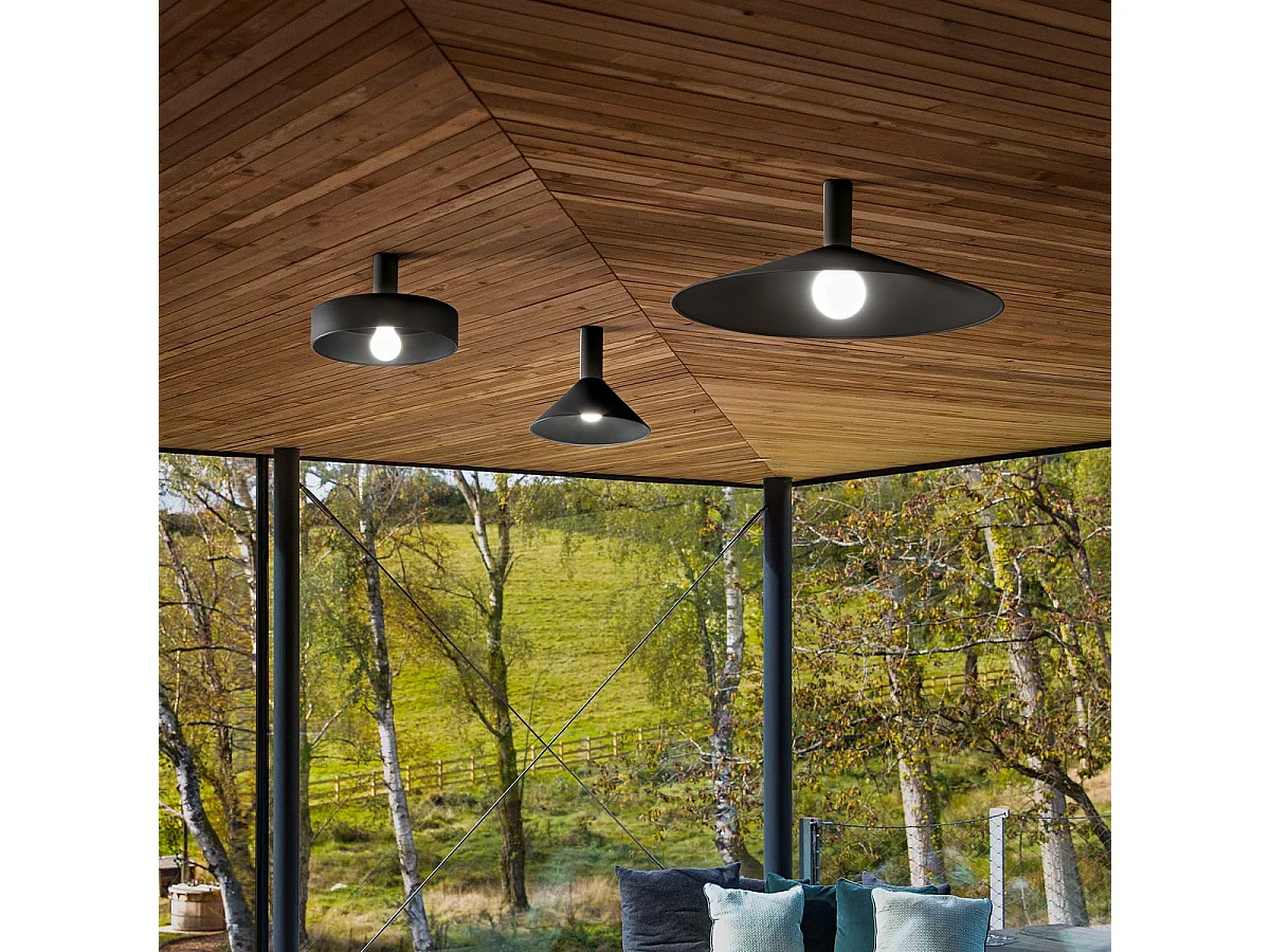 Ideal Lux MIX Downlight de superficie redondo negro