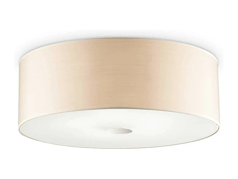 Ideal Lux Woody - Soffitto grande a 5 luci in legno chiaro, attacco E27