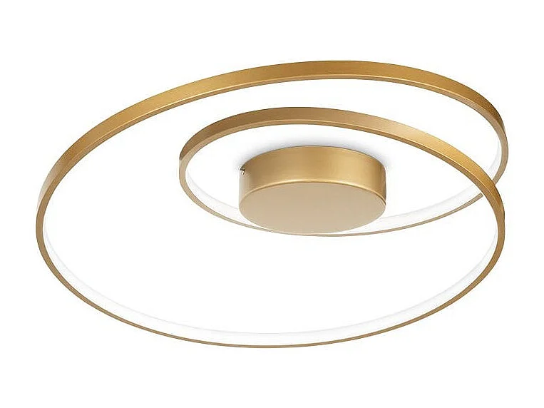Ideal Lux OZ Zintegrowana lampa sufitowa LED półpłaska mosiądz 4000K