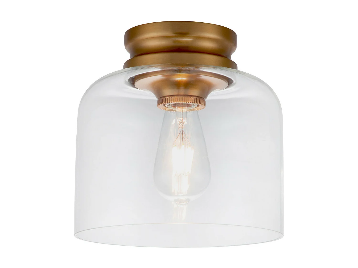 Elstead Feiss Hounslow Lampada da soffitto semi-incasso a sfera in ottone brunito